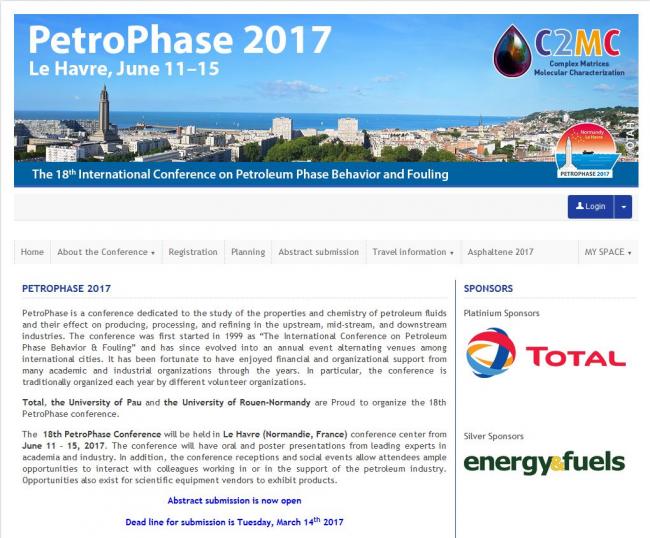 Site web de Petrophase