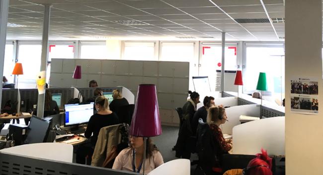 Plateau de bureaux de Ceacom, au Havre